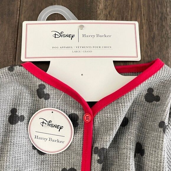 Disney Harry Barker Mickey Mouse Dog Outfit Pajamas L NWT - Picture 4 of 7